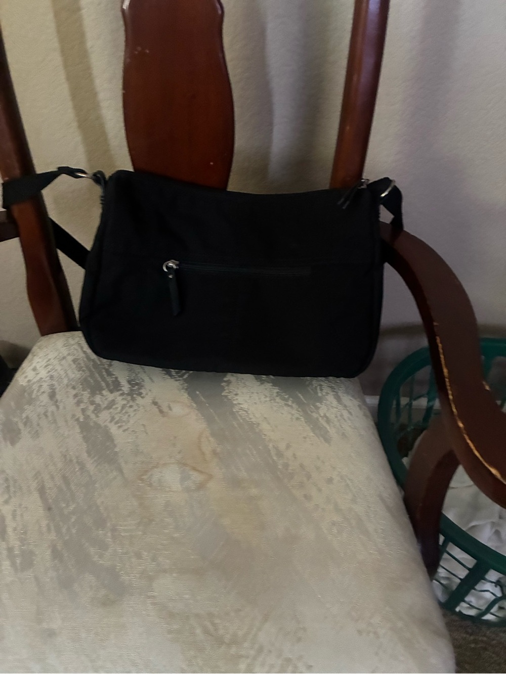 The Sak Black Canvas Crossbody Bag